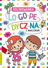 Kolorowanka logopedyczna z naklejkami 3. Autor: Opracowanie zbiorowe. Dobreksiazki.pl Okładka książki Kolorowanka logopedyczna z naklejkami 3