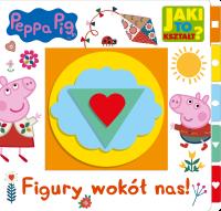 Peppa Pig. Jaki to kształt? Figury wokół nas!. Autor: Opracowanie zbiorowe. Dobreksiazki.pl Okładka książki Peppa Pig. Jaki to kształt? Figury wokół nas!