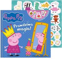Peppa Pig. Opowiadania z naklejkami. Prawdziwa... Autor: Opracowanie zbiorowe. Dobreksiazki.pl Okładka książki Peppa Pig. Opowiadania z naklejkami. Prawdziwa..