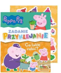 Peppa Pig. Zadanie Przyklejanie. Co lubię robić?. Autor: Opracowanie zbiorowe. Dobreksiazki.pl Okładka książki Peppa Pig. Zadanie Przyklejanie. Co lubię robić?