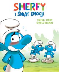 Smerfy i świat emocji. Smerf, który ciągle kłamał. Autor: Thierry Culliford, Falzar, Antonello Dalena. Dobreksiazki.pl Okładka książki Smerfy i świat emocji. Smerf, który ciągle kłamał