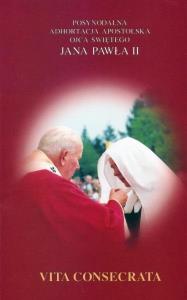 Adhortacja Vita Consecrata. Autor: Jan Paweł II. Dobreksiazki.pl Okładka książki Adhortacja Vita Consecrata