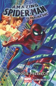 Amazing Spider-Man. Globalna sieć Wrogie przejęcie. Autor: Dan Slott, Giuseppe Camuncoli, Bartosz Czartoryski. Dobreksiazki.pl Okładka książki Amazing Spider-Man. Globalna sieć Wrogie przejęcie