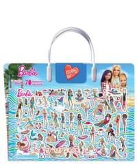 Barbie. Kocham naklejać. Słoneczne przygody. Autor: Opracowanie zbiorowe. Dobreksiazki.pl Okładka książki Barbie. Kocham naklejać. Słoneczne przygody