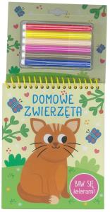 Baw się kolorami! Domowe zwierzęta. Autor: Praca zbiorowa. Dobreksiazki.pl Okładka książki Baw się kolorami! Domowe zwierzęta