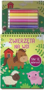 Baw się kolorami! Zwierzęta na wsi. Autor: Praca zbiorowa. Dobreksiazki.pl Okładka książki Baw się kolorami! Zwierzęta na wsi