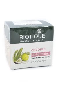 BIOTIQUE Krem do twarzy rozjaśniający Kokos 50g. Producent: Biotique. Dobreksiazki.pl Zdjęcie produktu BIOTIQUE Krem do twarzy rozjaśniający Kokos 50g