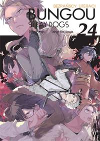 Bungou Stray Dogs. Tom 24. Autor: Kafka Asagiri, Sango Harukawa. Dobreksiazki.pl Okładka książki Bungou Stray Dogs. Tom 24
