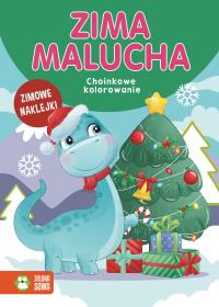 Choinkowe kolorowanie. Zima malucha. Autor: Opracowanie zbiorowe. Dobreksiazki.pl Okładka książki Choinkowe kolorowanie. Zima malucha