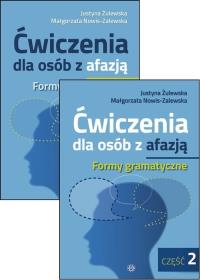 Okładka książki Ćw. dla osób z afazją. Formy gramatyczne cz.1-2