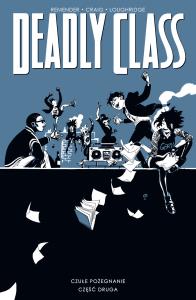 Deadly Class Tom 12 Czułe pożegnanie. Autor: Remender Rick, Wes Craig. Dobreksiazki.pl Okładka książki Deadly Class Tom 12 Czułe pożegnanie