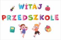 Dekoracje szkolne - Witaj przedszkole (duży napis). Wydawca: LearnHow. Dobreksiazki.pl Opakowanie Dekoracje szkolne - Witaj przedszkole (duży napis)