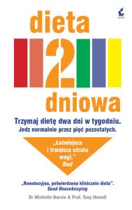 Dieta 2-dniowa. Autor: Michelle Harvie. Dobreksiazki.pl Okładka książki Dieta 2-dniowa