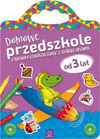 Domowe przedszkole od 3 lat. Zabawy edukacyjne z naklejkami. Autor: Opracowanie zbiorowe. Dobreksiazki.pl Okładka książki Domowe przedszkole od 3 lat. Zabawy edukacyjne z naklejkami