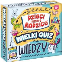 Dzieci kontra Rodzice. Wileki quiz wiedzy. Wydawca: Kangur. Dobreksiazki.pl Opakowanie Dzieci kontra Rodzice. Wileki quiz wiedzy