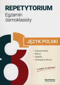 Okładka książki Egzamin ósmoklasisty 2024 Język polski repetytorium wypracowania lektury zadania i arkusze