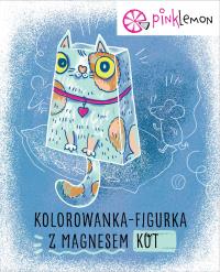 Figurka do kolorowania z magnesem Kot. Wydawca: PINK LEMON. Dobreksiazki.pl Opakowanie Figurka do kolorowania z magnesem Kot