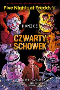 Five Nights At Freddy's. Czwarty schowek. Komiks. Autor: Scott Cawthon. Dobreksiazki.pl Okładka książki Five Nights At Freddy's. Czwarty schowek. Komiks
