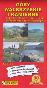 Góry Wałbrzyskie i Kamienne mapa turystyczna 1:40 000. Wydawca: Eko-graf. Dobreksiazki.pl Opakowanie Góry Wałbrzyskie i Kamienne mapa turystyczna 1:40 000