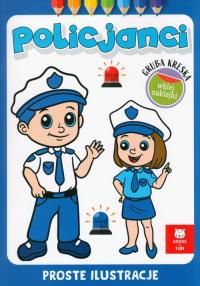 Gruba kreska. Policjanci. Autor: Praca zbiorowa. Dobreksiazki.pl Okładka książki Gruba kreska. Policjanci