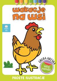 Gruba kreska. Wakacje na wsi. Autor: Praca zbiorowa. Dobreksiazki.pl Okładka książki Gruba kreska. Wakacje na wsi