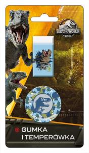 Gumka + temperówka Jurassic Park. Wydawca: Beniamin. Dobreksiazki.pl Opakowanie Gumka + temperówka Jurassic Park
