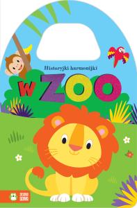 Historyjki harmonijki. W zoo. Autor: Opracowanie zbiorowe. Dobreksiazki.pl Okładka książki Historyjki harmonijki. W zoo