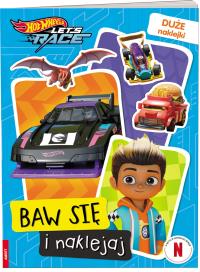 Hot Wheels. Baw się i naklejaj. Autor: Praca zbiorowa. Dobreksiazki.pl Okładka książki Hot Wheels. Baw się i naklejaj