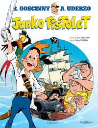 Janko Pistolet. Autor: René Goscinny, Albert Uderzo, Marek Puszczewicz. Dobreksiazki.pl Okładka książki Janko Pistolet