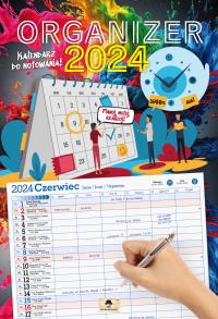 Kalenadarz 2024 ścienny A3 organizer V.2. Wydawca: Pan Kalendarzyk. Dobreksiazki.pl Opakowanie Kalenadarz 2024 ścienny A3 organizer V.2