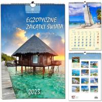 Kalendarz 2022 13 Plansz B3 - Egzot. Zakątki Świat. Wydawca: EV-Corp. Dobreksiazki.pl Opakowanie Kalendarz 2022 13 Plansz B3 - Egzot. Zakątki Świat