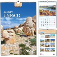 Kalendarz 2022 13 Plansz B3 - Skarby Unesco. Wydawca: EV-Corp. Dobreksiazki.pl Opakowanie Kalendarz 2022 13 Plansz B3 - Skarby Unesco