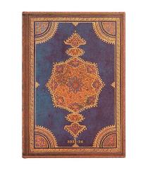 Kalendarz 2023/2024 Safavid Indigo Midi Tygodniowy. Wydawca: PAPERBLANKS kalendarze. Dobreksiazki.pl Opakowanie Kalendarz 2023/2024 Safavid Indigo Midi Tygodniowy