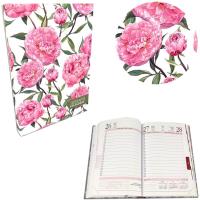 Kalendarz 2023 A5 dzienny soft touch Peonie. Wydawca: EV-Corp. Dobreksiazki.pl Opakowanie Kalendarz 2023 A5 dzienny soft touch Peonie