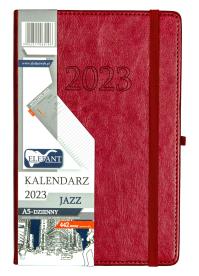 Kalendarz 2023 A5 Jazz dzienny różowy. Wydawca: ELEFANT. Dobreksiazki.pl Opakowanie Kalendarz 2023 A5 Jazz dzienny różowy