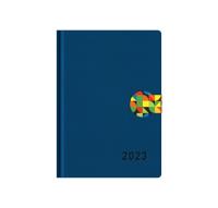 Opakowanie Kalendarz 2023 Edica A5D zapinka niebieski 6314