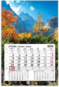 Kalendarz 2023 jednodzielny głowka płaska Tatry. Wydawca: EV-Corp. Dobreksiazki.pl Opakowanie Kalendarz 2023 jednodzielny głowka płaska Tatry