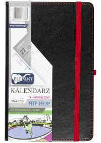 Kalendarz 2024/2026 A5 18M + notes Hip Hop czarny. Wydawca: ELEFANT. Dobreksiazki.pl Opakowanie Kalendarz 2024/2026 A5 18M + notes Hip Hop czarny