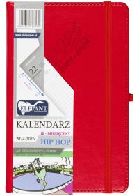 Kalendarz 2024/2026 A5 18M + notes Hip Hop czerw. Wydawca: ELEFANT. Dobreksiazki.pl Opakowanie Kalendarz 2024/2026 A5 18M + notes Hip Hop czerw
