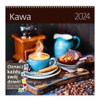 Kalendarz 2024 30x30 Kawa HELMA. Wydawca: Helma. Dobreksiazki.pl Opakowanie Kalendarz 2024 30x30 Kawa HELMA