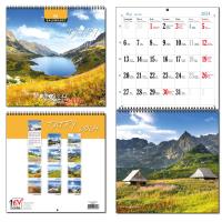 Kalendarz 2024 30x60 13 plansz Tatry. Wydawca: EV-Corp. Dobreksiazki.pl Opakowanie Kalendarz 2024 30x60 13 plansz Tatry