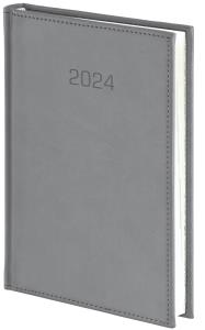 Kalendarz 2024 B6 Dzienny Vivella szary. Wydawca: Wokół nas. Dobreksiazki.pl Opakowanie Kalendarz 2024 B6 Dzienny Vivella szary