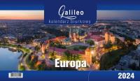Kalendarz 2024 Biurkowy Galileo Europa. Wydawca: CRUX. Dobreksiazki.pl Opakowanie Kalendarz 2024 Biurkowy Galileo Europa