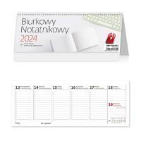Kalendarz 2024 biurkowy Notatnikowy tygodniowy. Wydawca: Helma. Dobreksiazki.pl Opakowanie Kalendarz 2024 biurkowy Notatnikowy tygodniowy