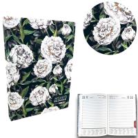 Kalendarz 2024 dzienny sb/nd osobno A5 soft touch peonie w zieleni EV230039. Wydawca: EV-Corp. Dobreksiazki.pl Opakowanie Kalendarz 2024 dzienny sb/nd osobno A5 soft touch peonie w zieleni EV230039