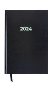 Kalendarz 2024 ekonomiczny A5 dzienny V3 czarny. Wydawca: AVANTI. Dobreksiazki.pl Opakowanie Kalendarz 2024 ekonomiczny A5 dzienny V3 czarny