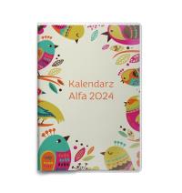 Kalendarz 2024 kieszonkowy Alfa MIX. Wydawca: Kalpol. Dobreksiazki.pl Opakowanie Kalendarz 2024 kieszonkowy Alfa MIX