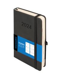 Kalendarz 2024 Memo B6 TDW czarny. Autor: -. Dobreksiazki.pl Okładka książki Kalendarz 2024 Memo B6 TDW czarny