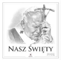 Kalendarz 2024 Nasz Święty. Wydawca: Artsezon. Dobreksiazki.pl Opakowanie Kalendarz 2024 Nasz Święty