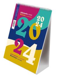 Kalendarz 2024 pionowy B6 ze spiralką kolory. Wydawca: MICHALCZYK I PROKOP. Dobreksiazki.pl Opakowanie Kalendarz 2024 pionowy B6 ze spiralką kolory